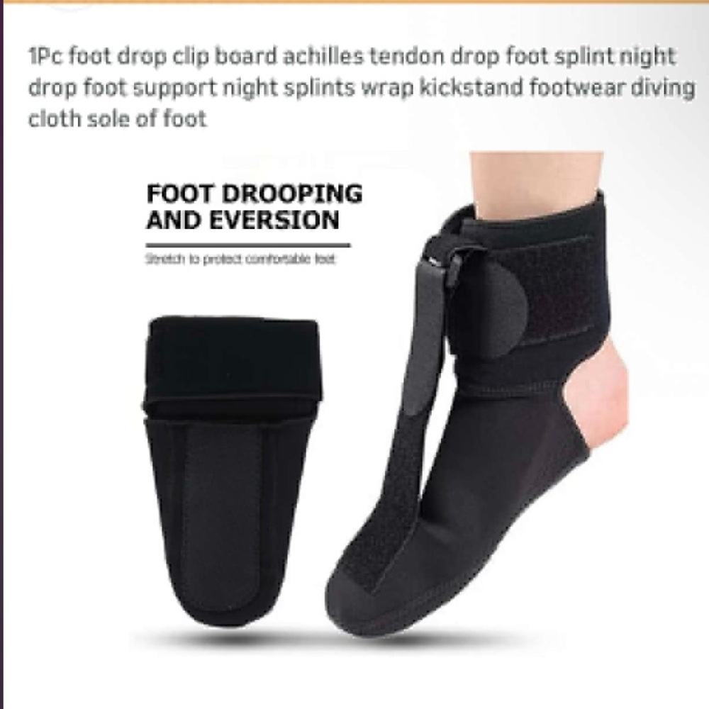 Black Foot Drop Splint MEDIUM 28x16in